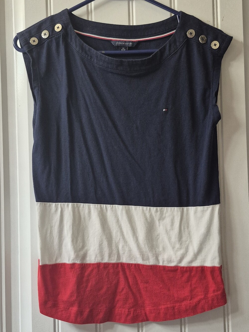 🏷Womens Tommy Hilfiger Sleeveless T Shirt Size XS